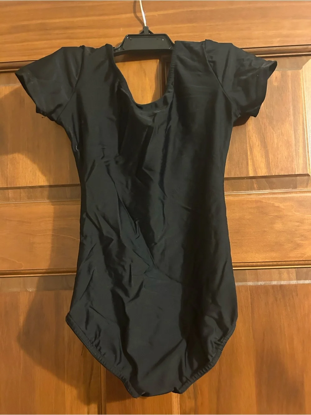 Kids Short-Sleeve Black One-Piece Bodysuit